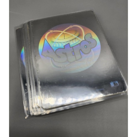 Baseball Holographic Team Logo Stickers lot of 7 Sticker Cards - Picture 4 of 4